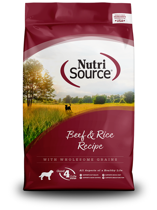 NutriSource | Beef & Rice Formula Dry Dog Food