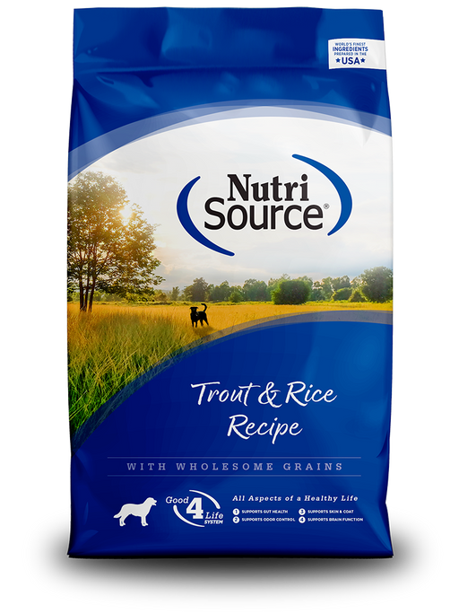 NutriSource | Trout & Rice Formula Dry Dog Food