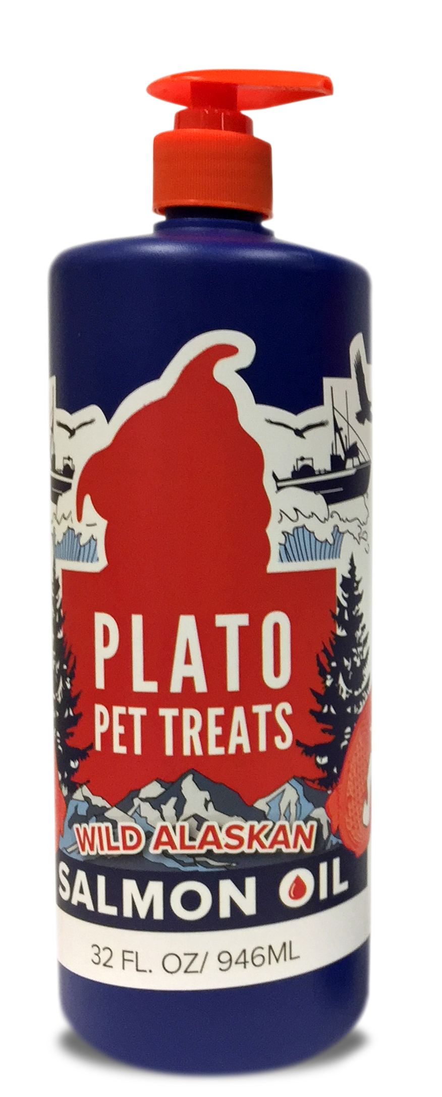 Plato Pet Treats Wild Alaskan Salmon Oil Pet Spawt