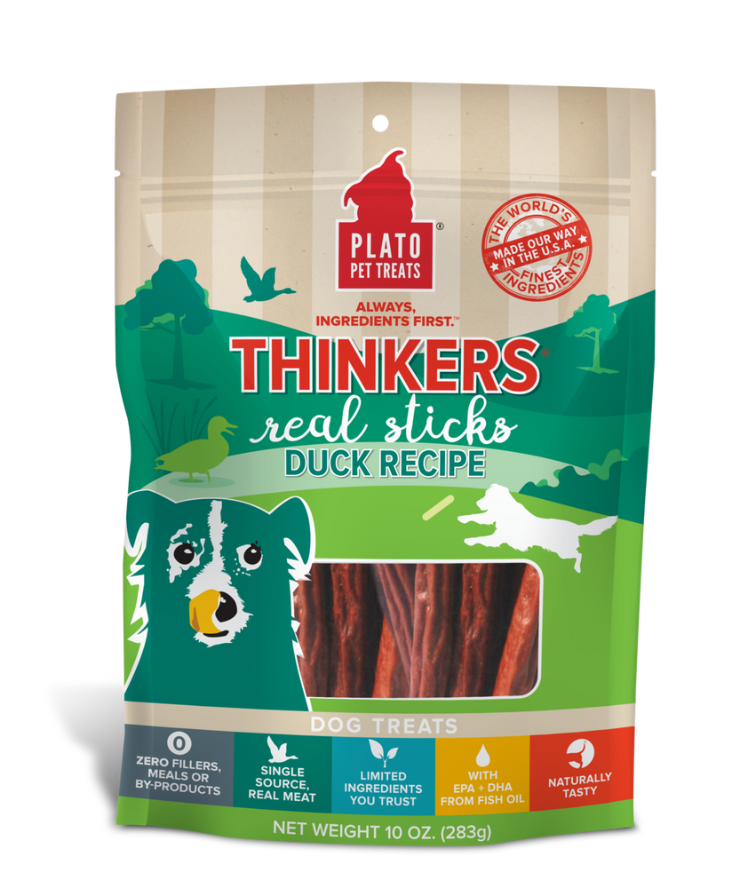 Plato Pet Treats | Thinkers Duck Recipe 10 oz