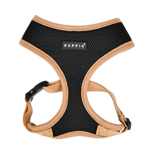 Puppia | Soft Harness, Black/Tan