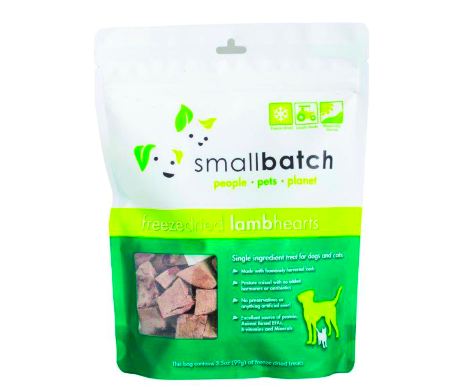 Small Batch | Freeze-Dried Lamb Heart Treats 3.5 oz