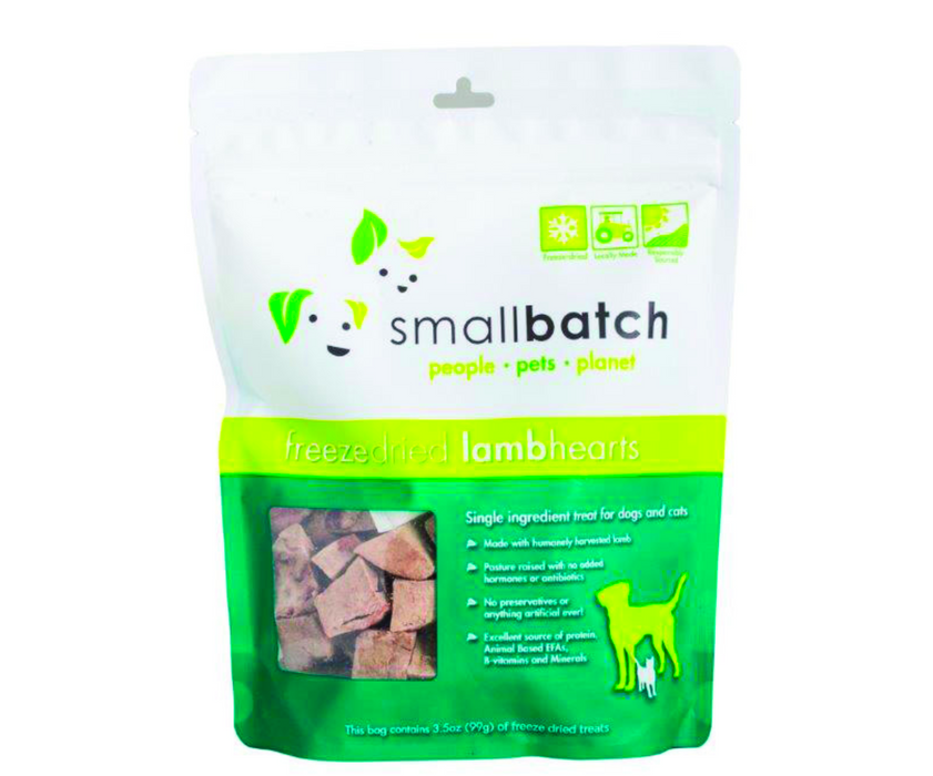 Small Batch | Freeze-Dried Lamb Heart Treats 3.5 oz