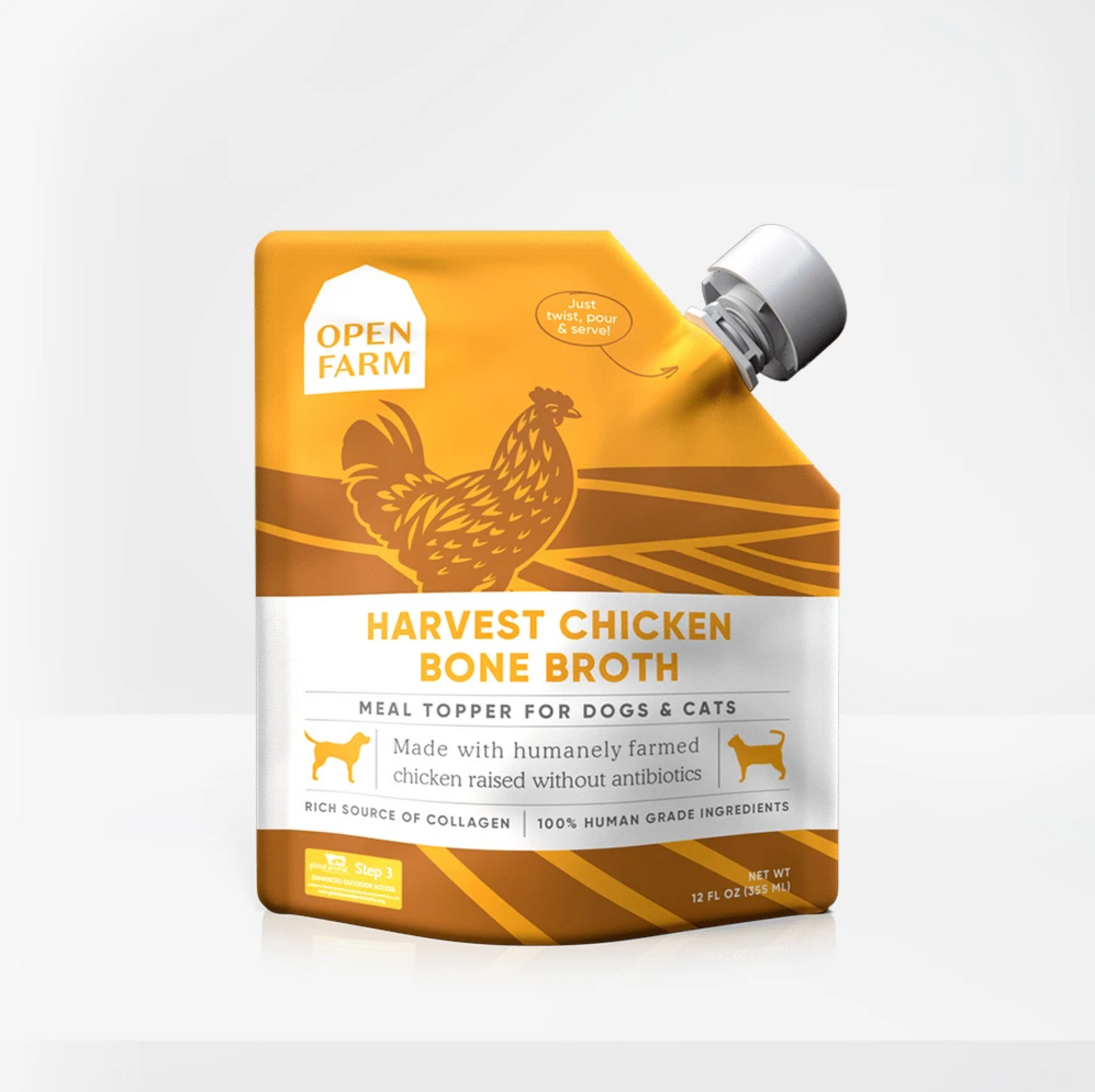 Open Farm | Chicken Bone Broth 12 oz