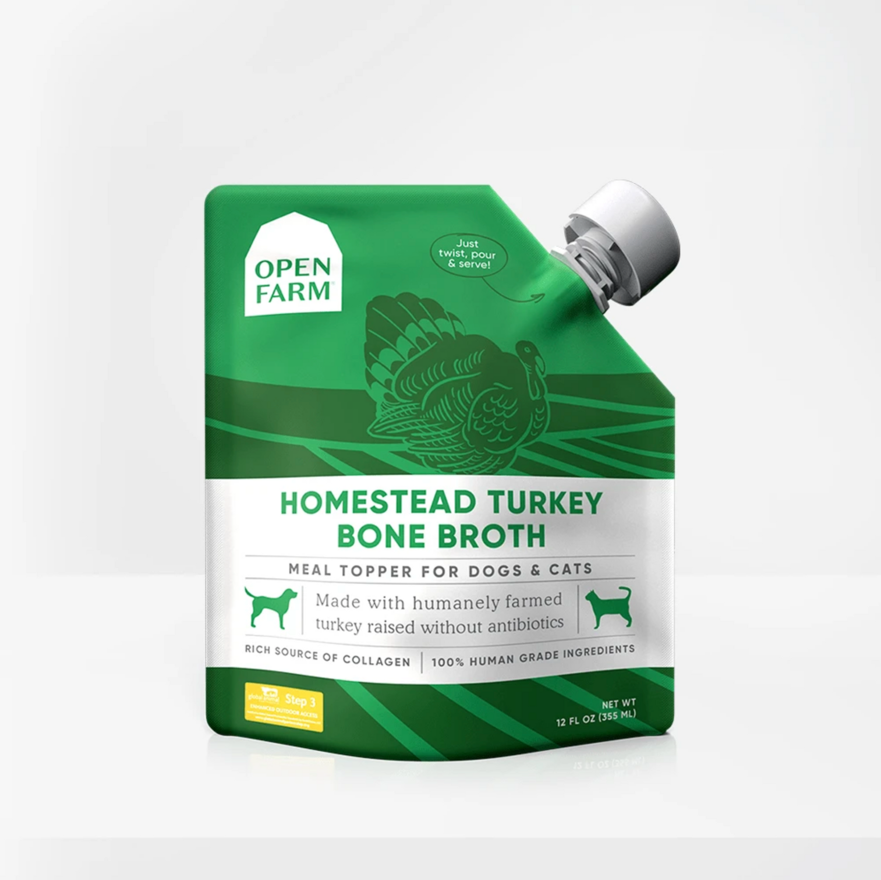 Open Farm | Turkey Bone Broth 12 oz