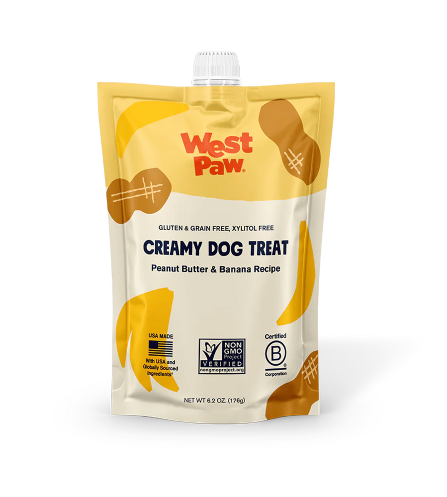 West Paw | Creamy Dog Treat Peanut Butter & Banana
