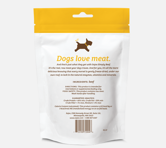 Sojos | Simply Beef Freeze-Dried Dog Treats
