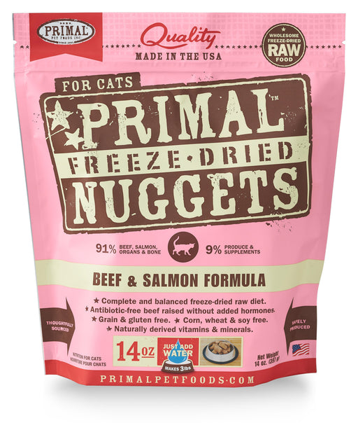 Primal | Beef & Salmon Freeze-Dried Cat Food 14 oz