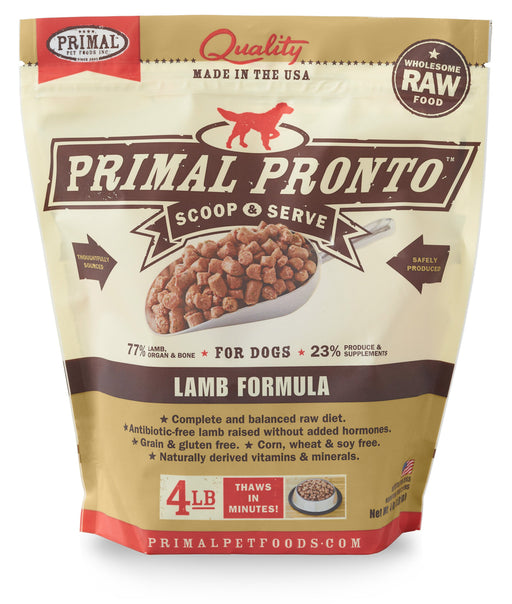 Primal | Pronto Frozen Raw Scoop & Serve Lamb Formula 4 lb