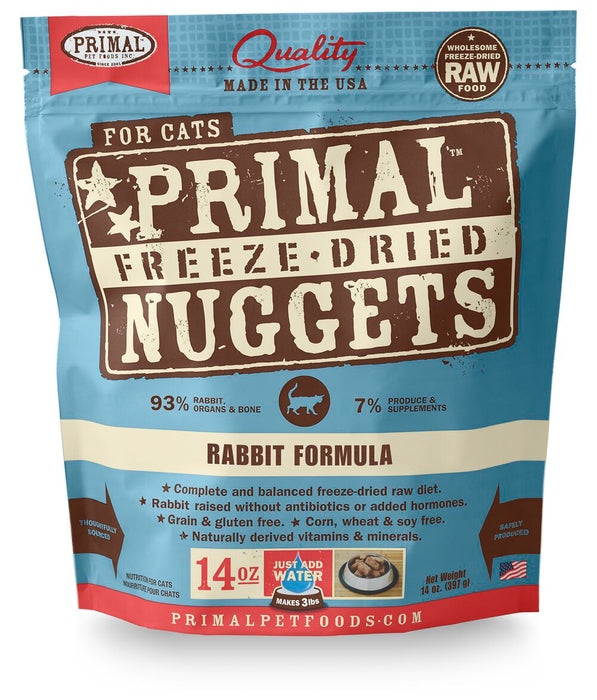 Primal | Rabbit Freeze-Dried Cat Food 14 oz
