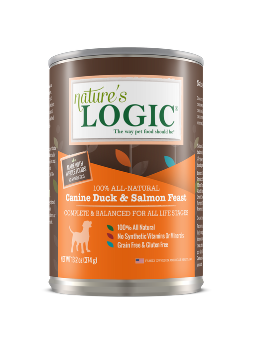 Nature's Logic | Duck & Salmon Feast Canned Dog Food 13.2 oz