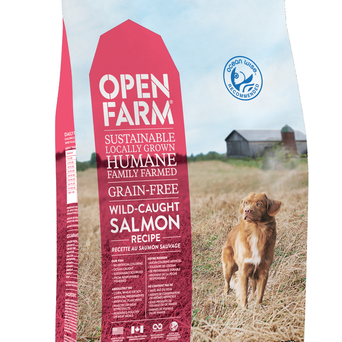 Open Farm Wild Caught Salmon Grain Free Dry Dog Food Pet