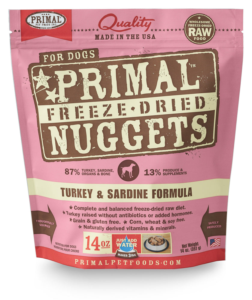 Primal | Turkey & Sardine Freeze-Dried Dog Food
