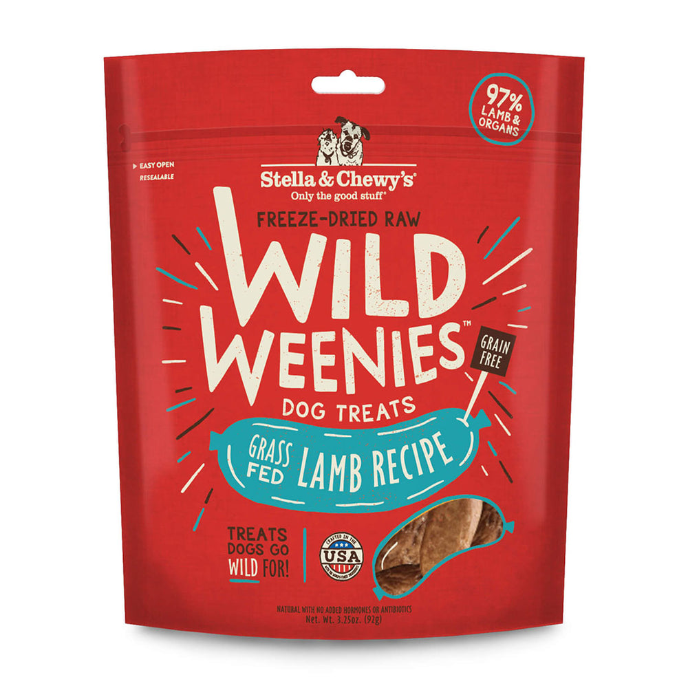 Stella & Chewy's | Grass-Fed Lamb Wild Weenies Freeze-Dried Dog Treats 3.25 oz